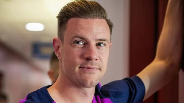 Ter Stegen, en el primer día del retorno a los entrenamientos del Barça en la ciudad deportiva de Sant Joan Despí.