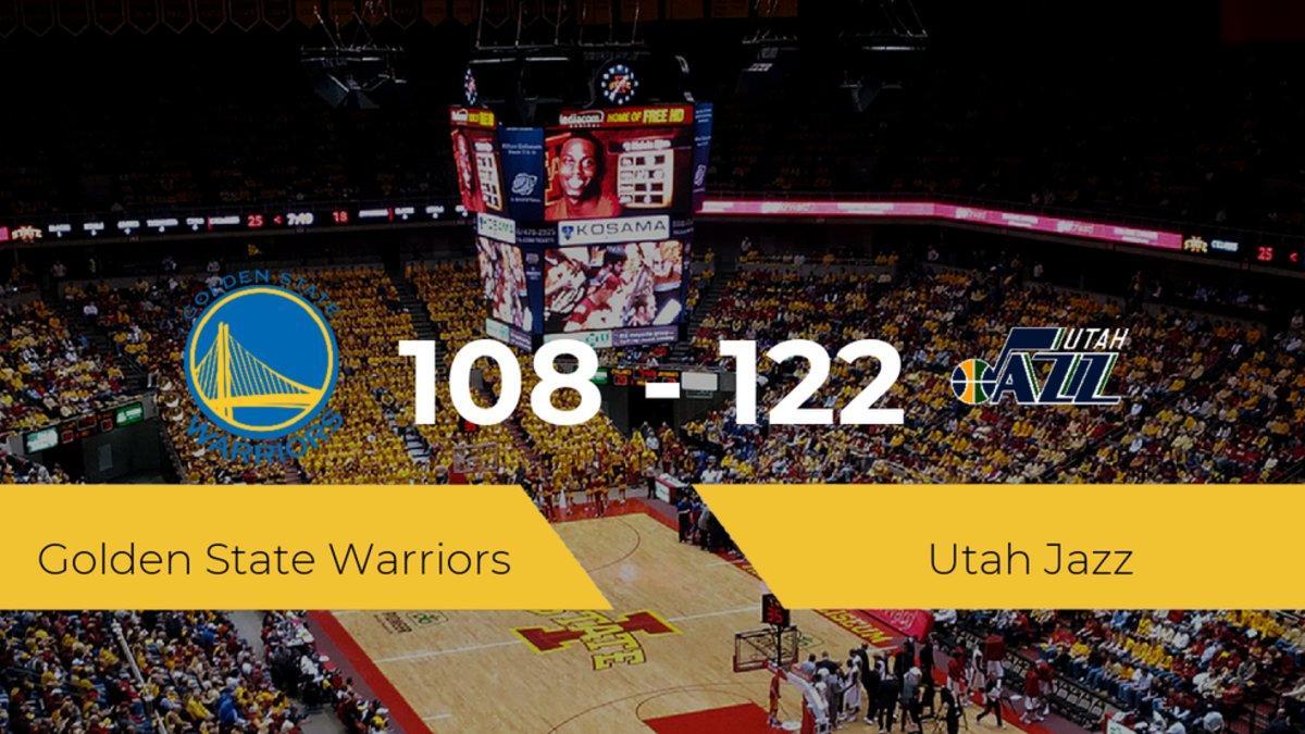 Utah Jazz gana a Golden State Warriors por 108-122