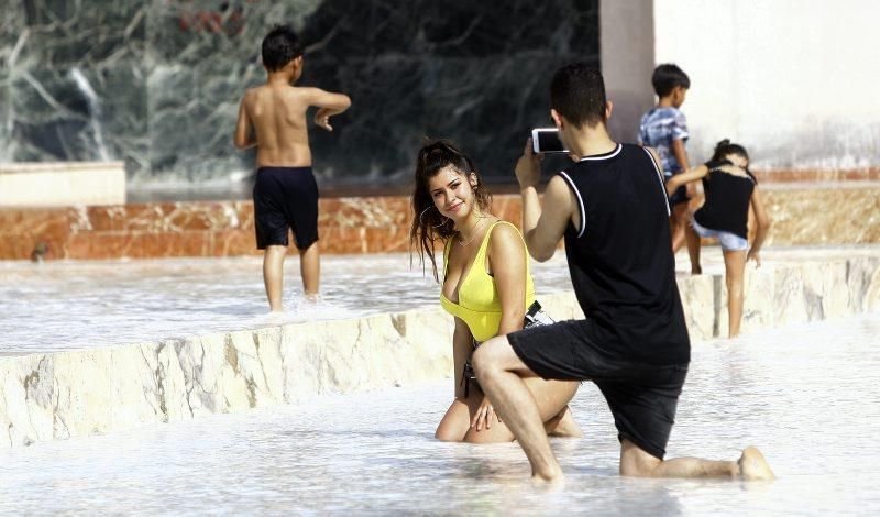 Domingo de calor en Zaragoza