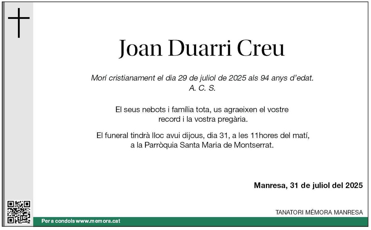 JOAN DUARRI CREU