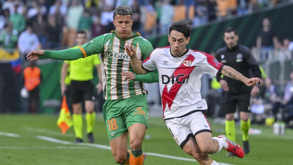 Pedro Díaz, con el Rayo