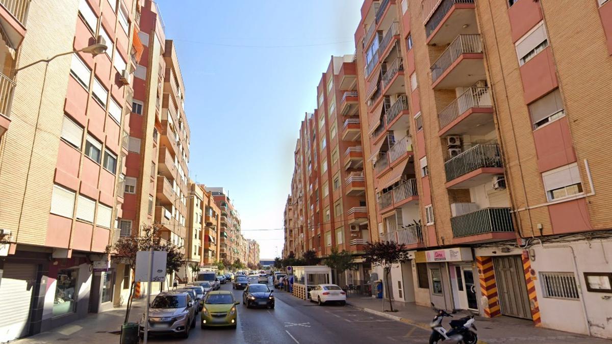 Una vista de la calle Maestrat.
