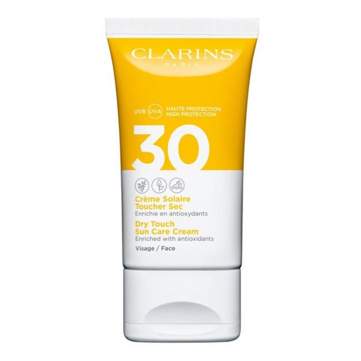 Crema Solar Tacto Seco, de Clarins