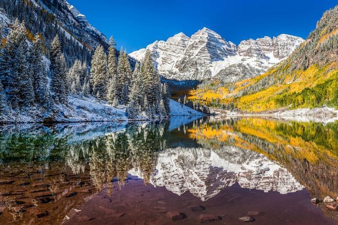 Maroon Bells en Colorado, Estados Unidos