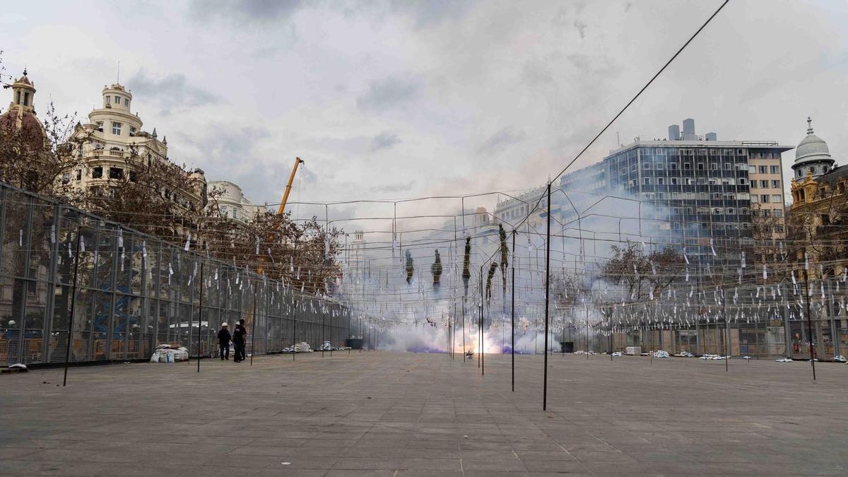 Mascletà del 9 de marzo: quién dispara hoy en la plaza