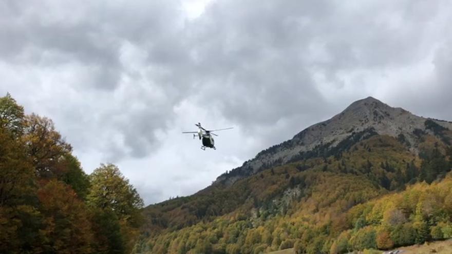 Rescate de la Guardia Civil en Ansó