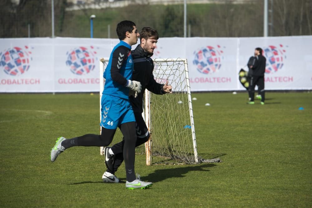 Generelo dirige su primer entrenamiento del Real Oviedo