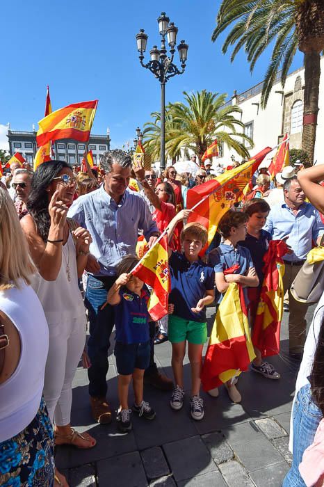 Concentración por la unidad de España, en la ...