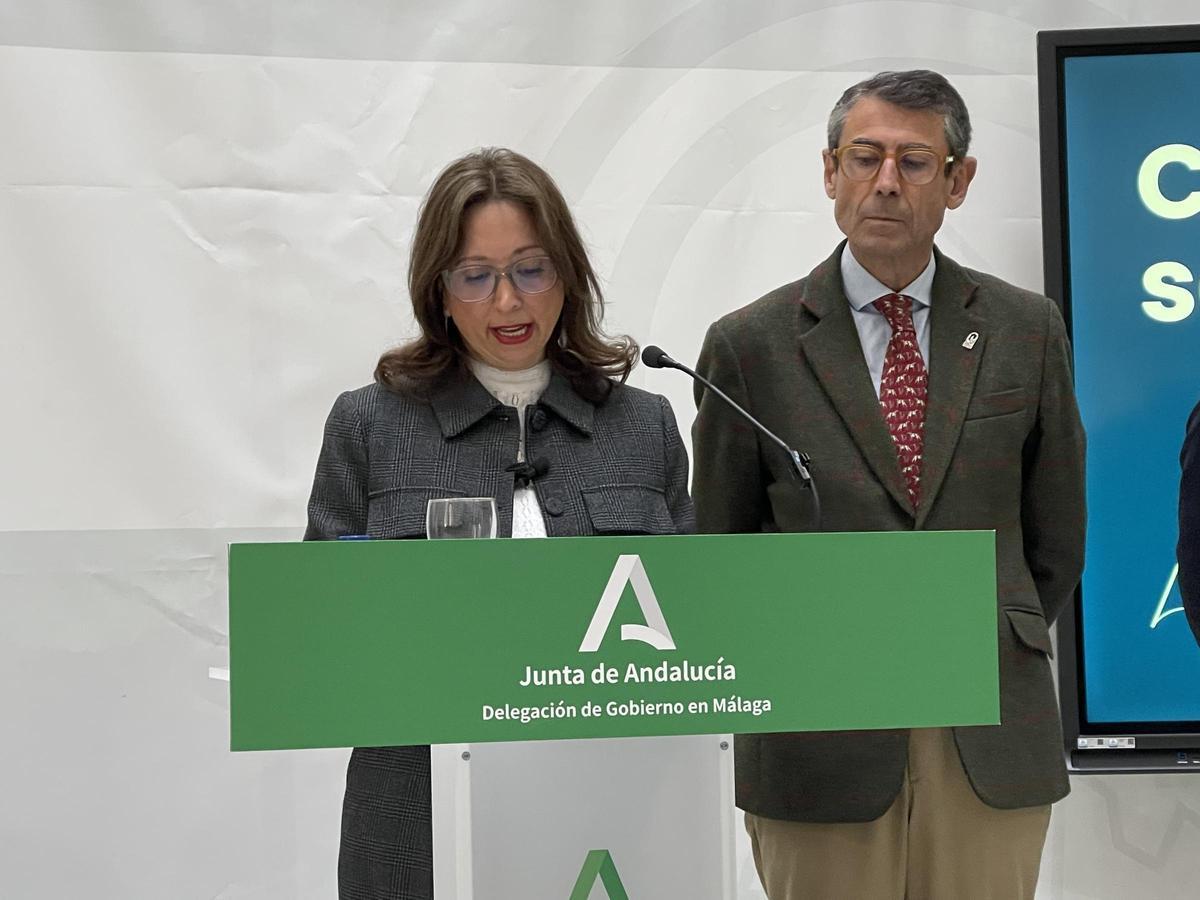 Patricia Navarro presentando las ayudas del Plan Andalucía Actúa por las borrascas