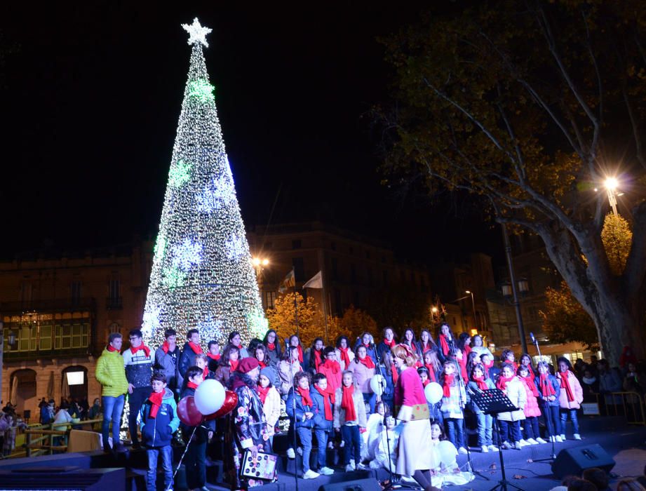 Encesa dels llums de Nadal de Figueres