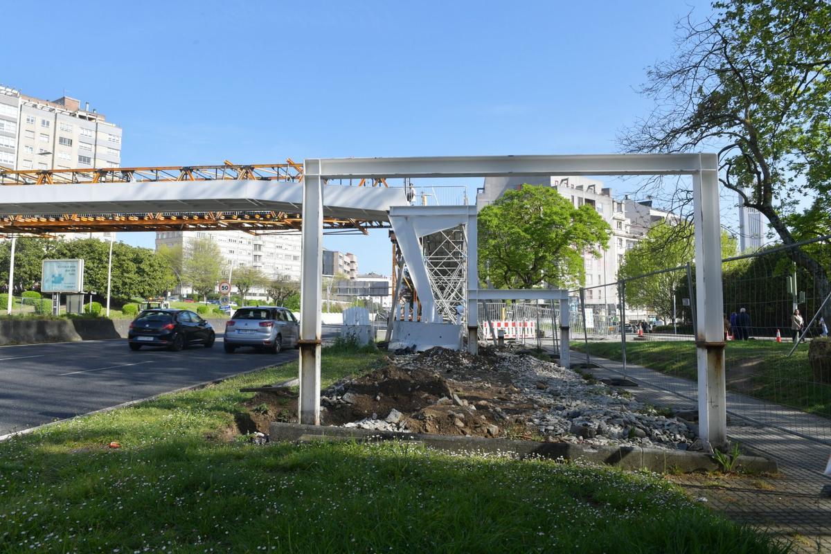 Avanza la obra para colocar la nueva estructura, que provocará nuevos cortes de tráfico este miércoles en horario nocturno.