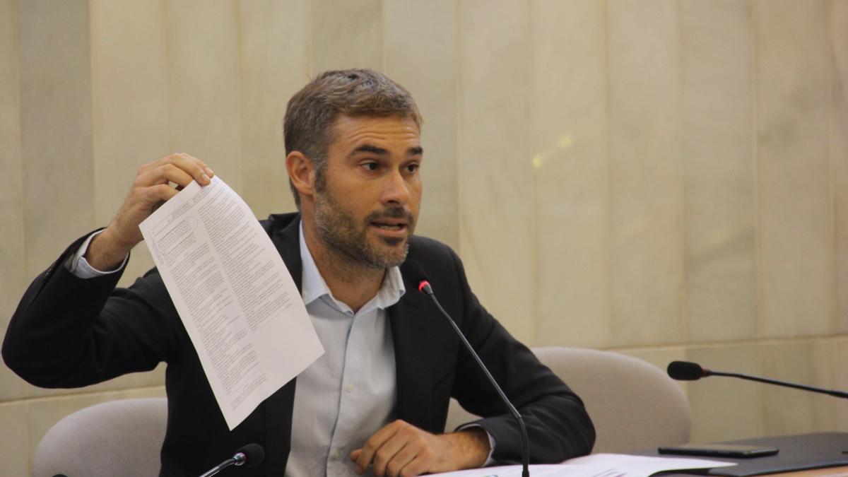 El portavoz de Compromís en la Diputación de Alicante, Gerard Fullana