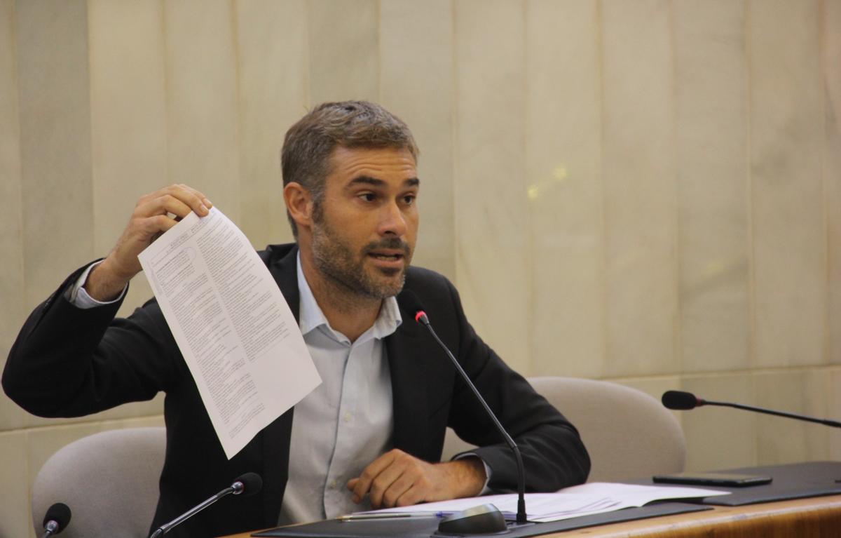 El portavoz de Compromís en la Diputación de Alicante, Gerard Fullana