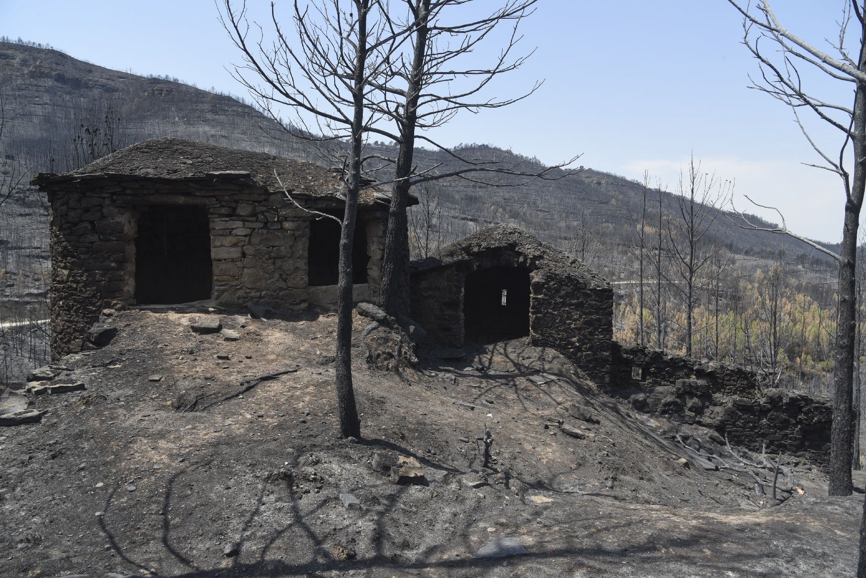 Així ha afectat el foc les tines de la Vall del Flequer