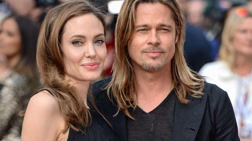 Los intérpretes Angelina Jolie y Brad Pitt.