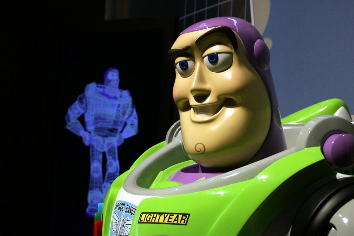 Un detalle de la exposición de Pixar en CosmoCaixa.