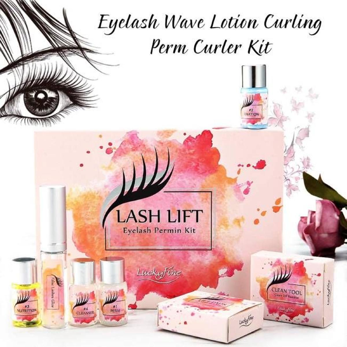 Kit casero de lifting de pestañas de Luckyfine