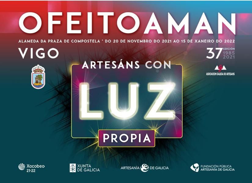 Cartel de la edición de 2021 de la feria de artesanía Ofeitoaman.