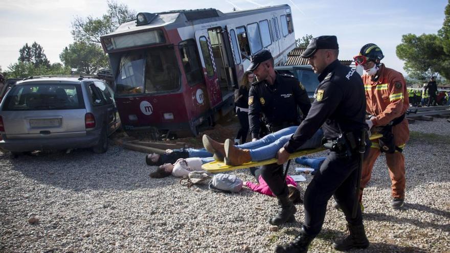 Simulacro de un accidente en el metro con 30 muertos