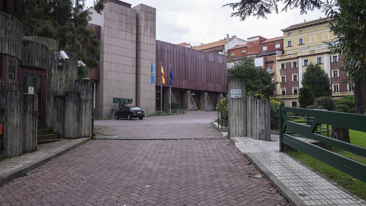 Edificio del Banco de España, en Oviedo, obra de Nicolás Arganza.