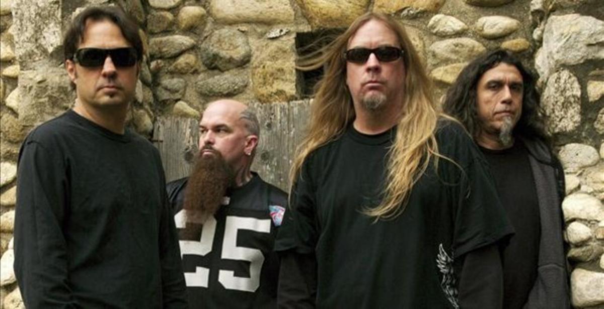 Dave Lombardo, Kerry King, Jeff Hanneman i Tom Araya, els membres de Slayer, en una imatge promocional del 2009.