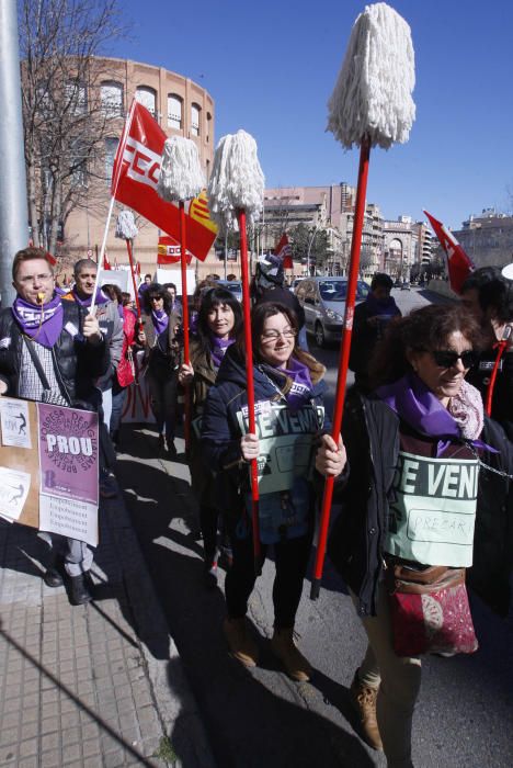 Protesta del col·lectiu de les netejadores a Giron