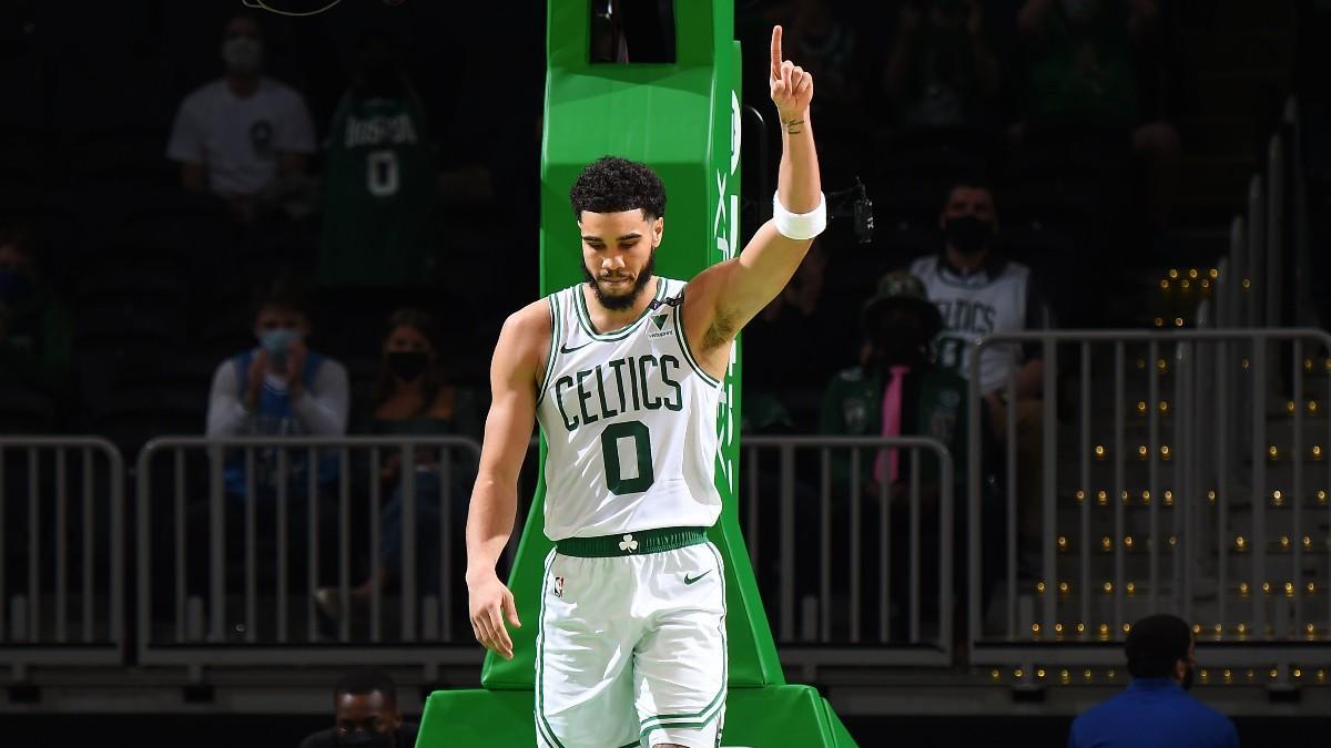 Jayson Tatum, durante un partido con los Boston Celtics