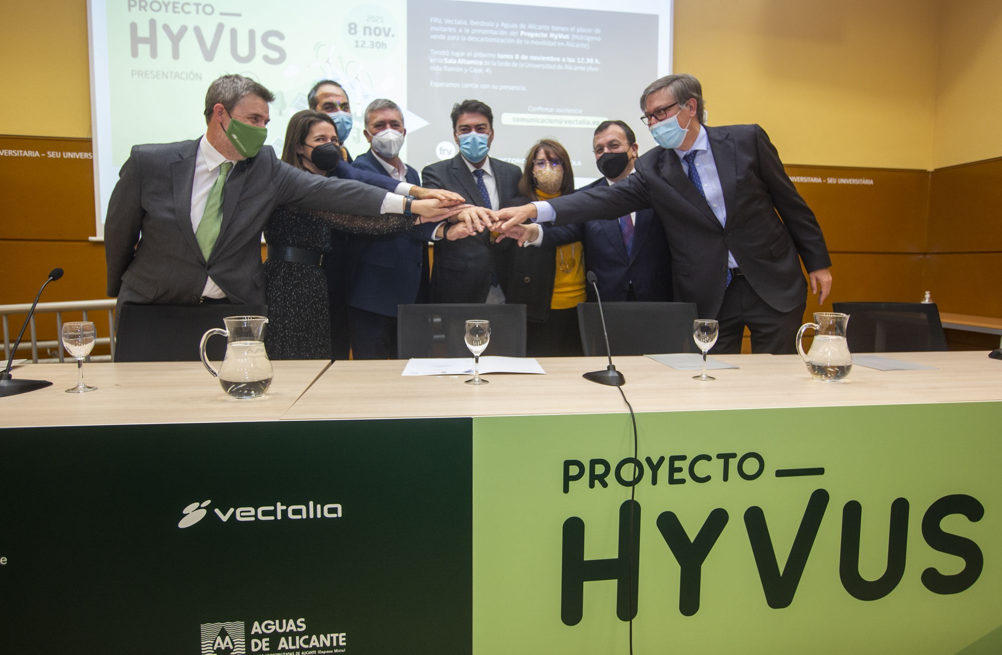 Vectalia, Iberdrola, Aguas de Alicante y el fondo catarí FRV impulsan el proyecto HyVus