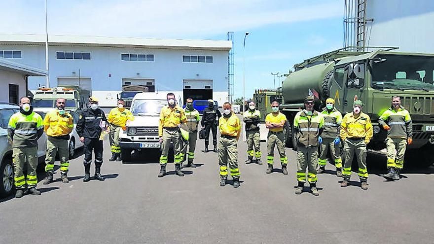 Parte de los componentes de la BRIFOR que participaron en este taller formativo.