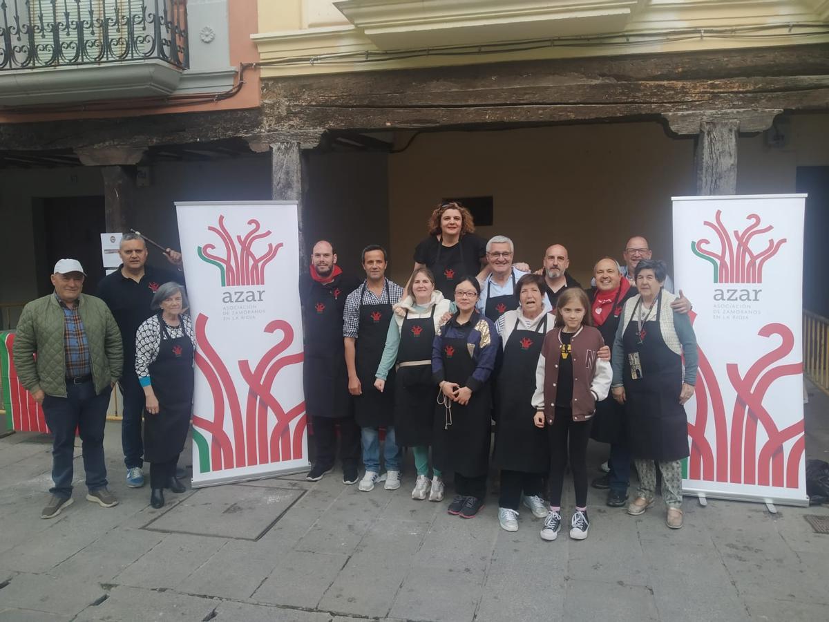 Degustación de productos zamoranos en Santo Domingo de la Calzada con la asociación AZAR