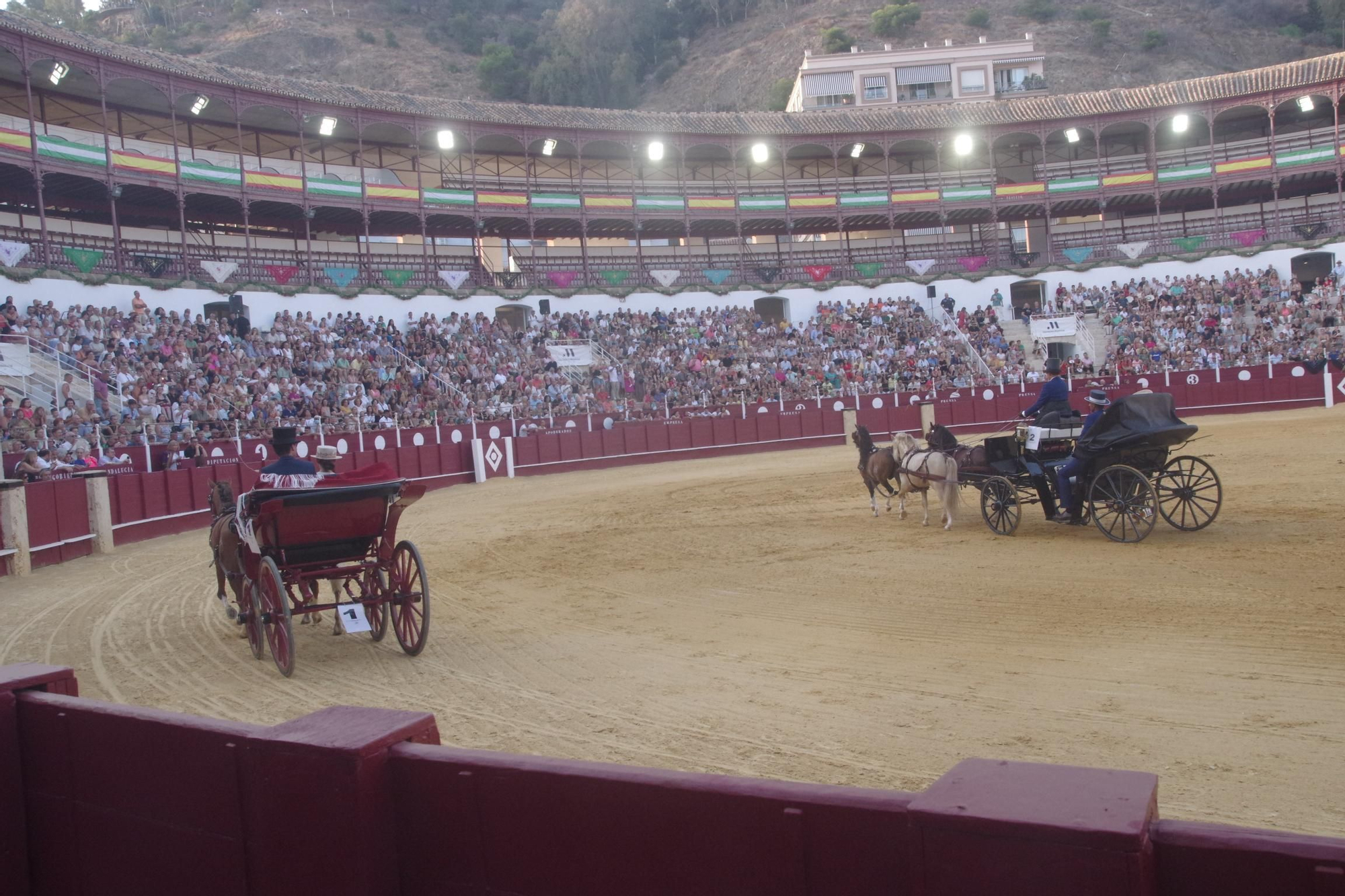 El concurso de exhibición de Enganches de Caballos Ciudad de Málaga