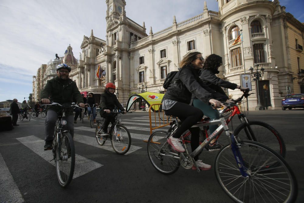 'Bicimanifestación' hasta Burjassot