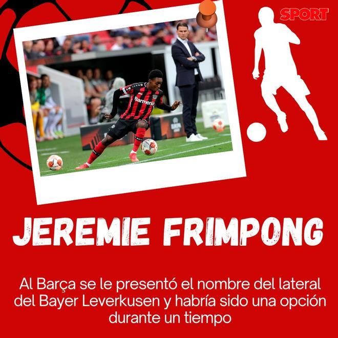 Según Jijantes, el nombre de de Jeremie Frimpong, del Bayer Leverkusen, estaba sobre la mesa