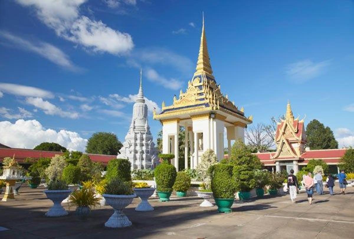 Pagoda de Plata en el Palacio Real de Camboya en Phnom Penh.