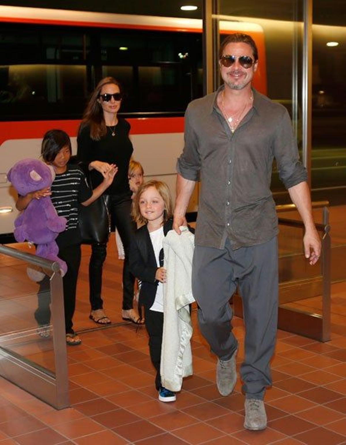 La familia Jolie-Pitt incompleta