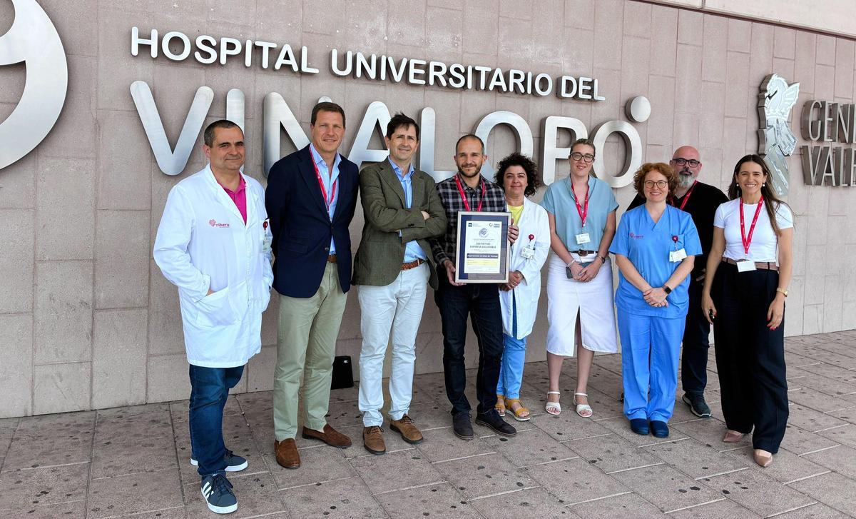 El Hospital del Vinalopó, primera empresa sanitaria de España en conseguir el Distintivo de Empresa Saludable del Instituto de Seguridad y Bienestar Laboral