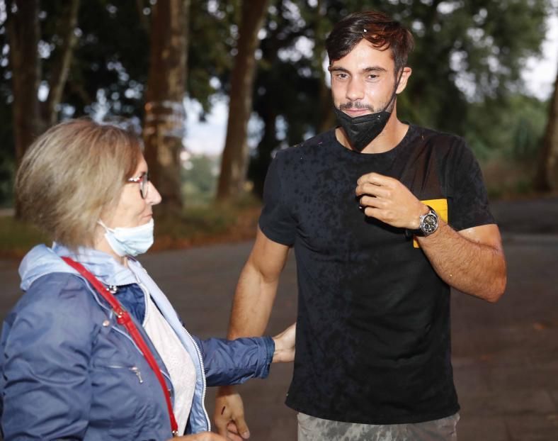 Rodrigo Germade con su madre Josefa.