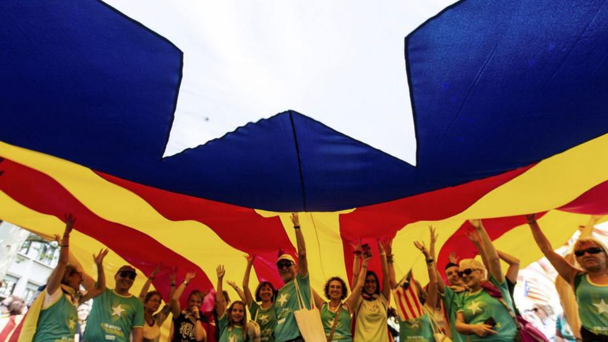 Participants en una manifestació independentista