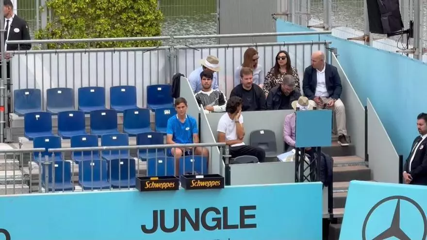 Alcaraz vuelve a la Caja Mágica para ver jugar a su hermano Jaime
