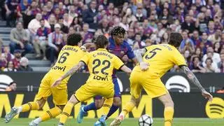 Rashford falla el tercero del Barça mientras el Espanyol persigue el empate