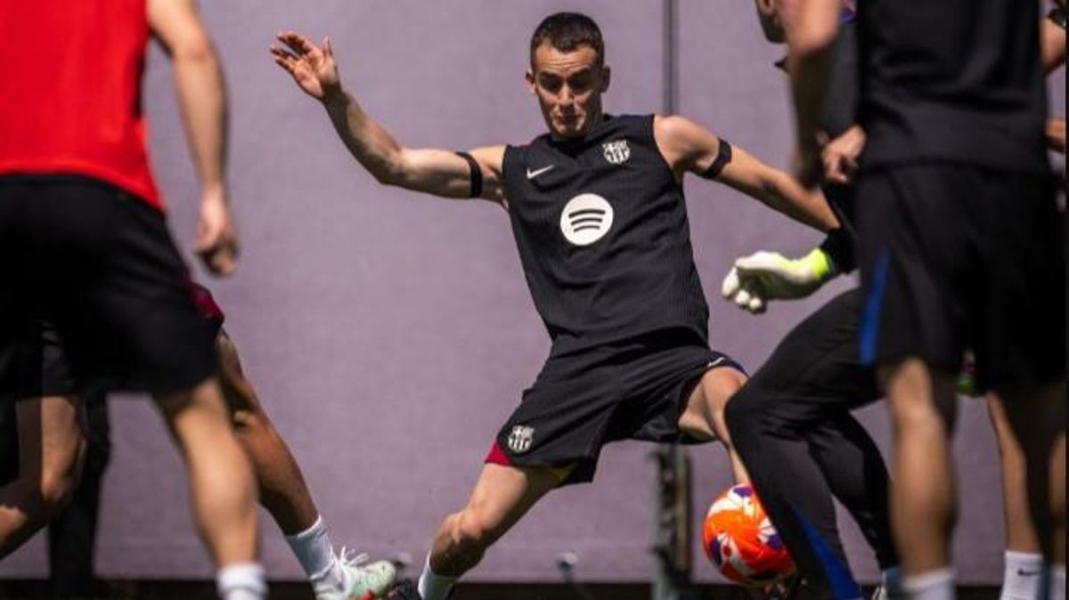 Casadó ya se entrena con sus compañeros del FC Barcelona