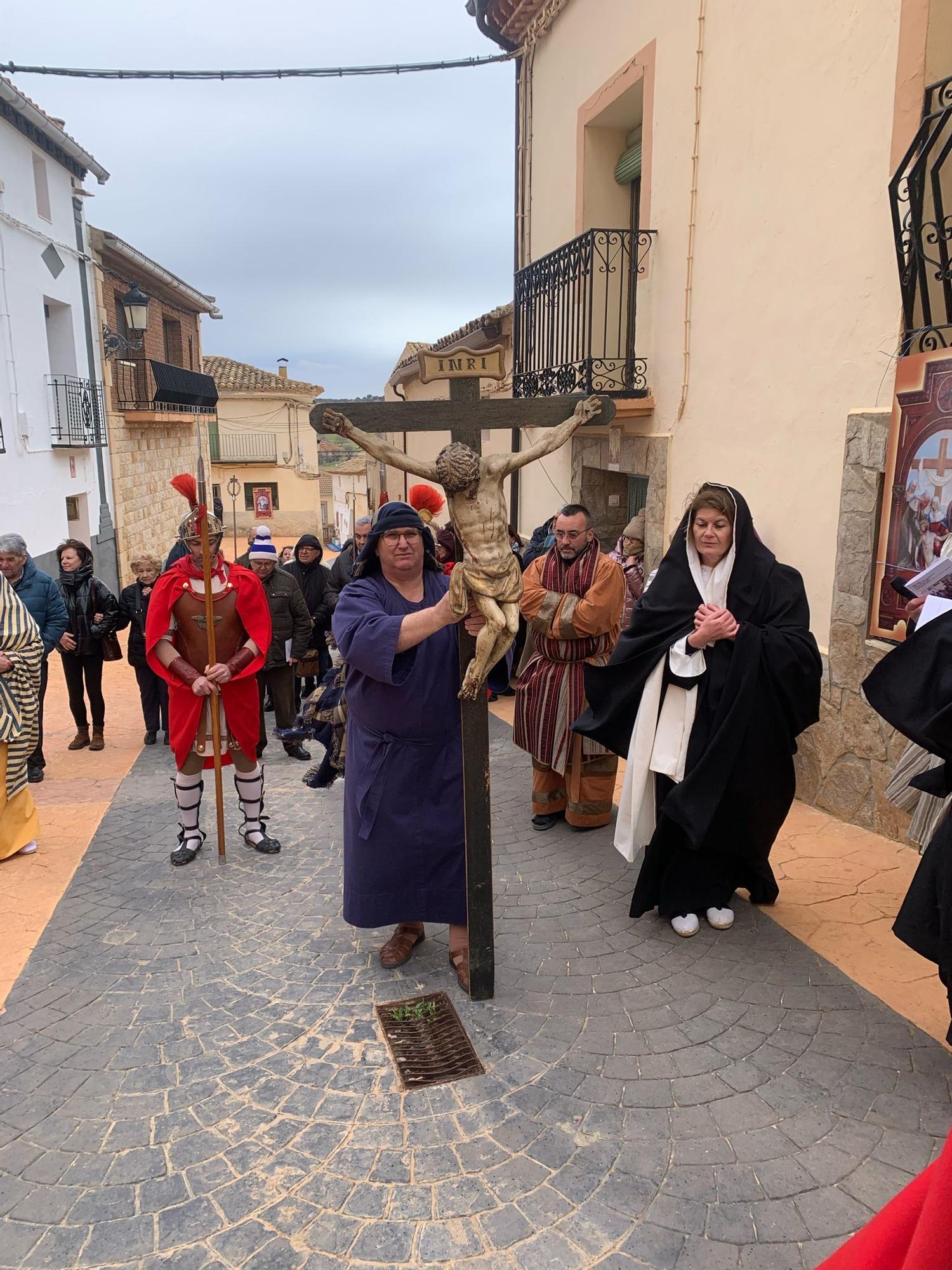 Las imágenes de la peregrinación cuaresmal de Vila-real a Torrehermosa, localidad natal de Sant Pasqual