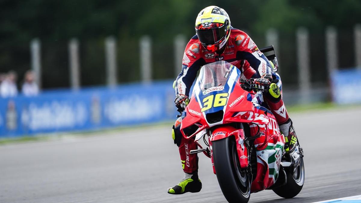 Joan Mir en la sprint del GP de República Checa