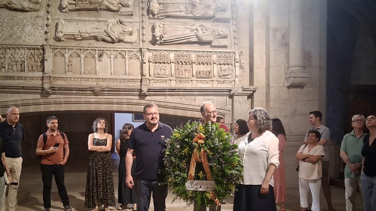 La OCB homenajea a Jaume I en Poblet en el 750 aniversario de su muerte