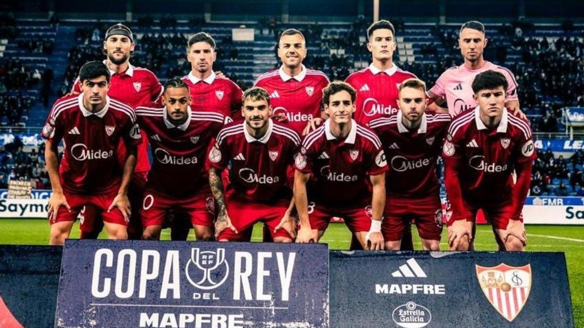 Once del Sevilla FC ante el Alavés en Mendizorroza en los dieciseisavos de Copa del Rey