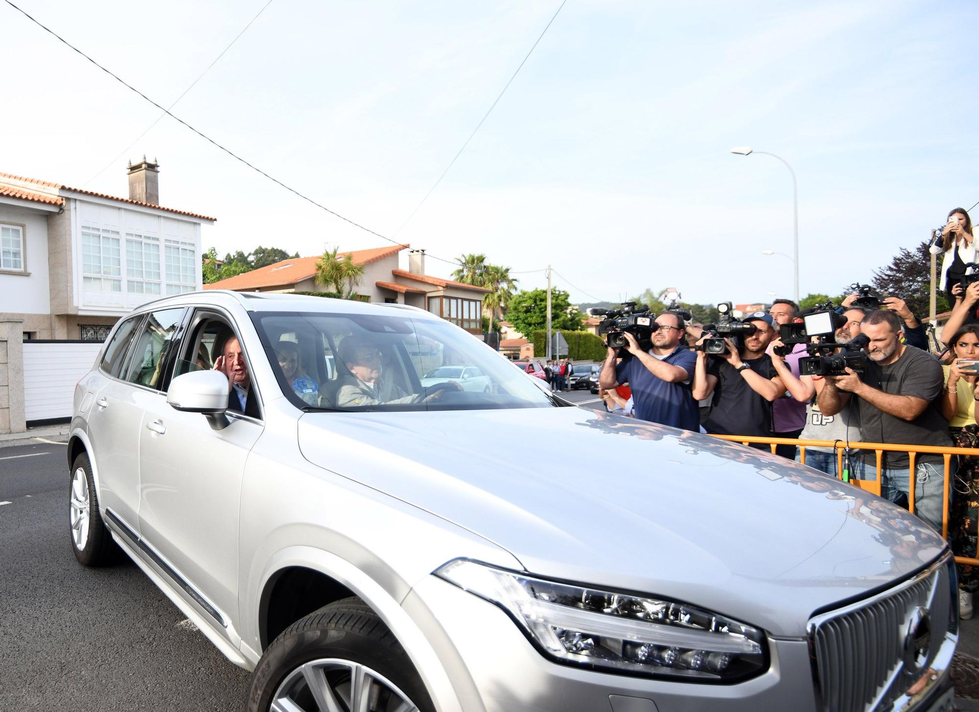 Llegada de Juan Carlos I a Sanxenxo