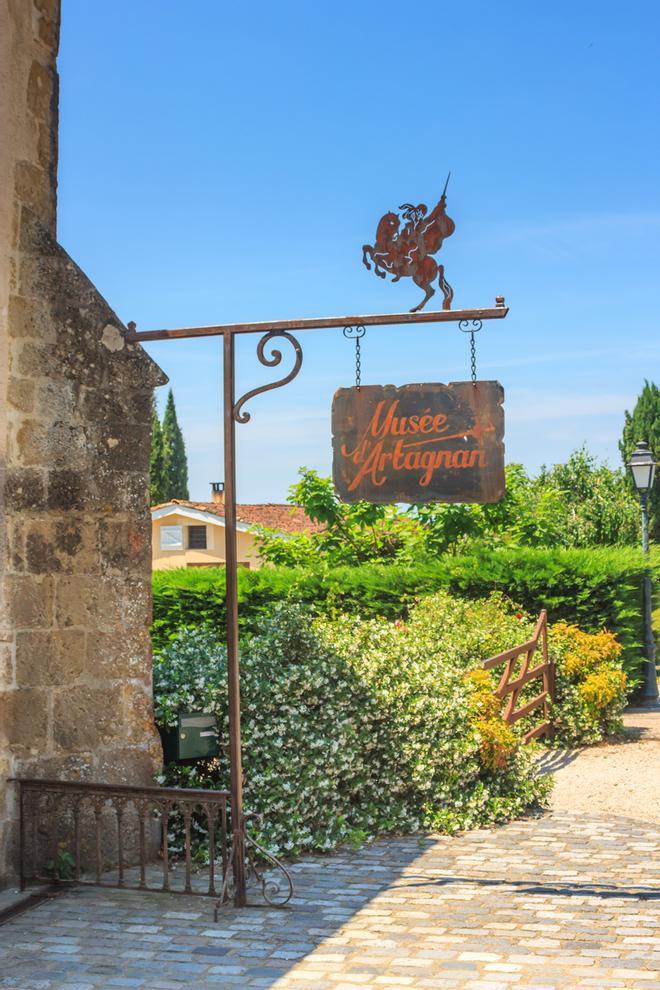 La entrada al Museo de D'Artagnan en Lupiac