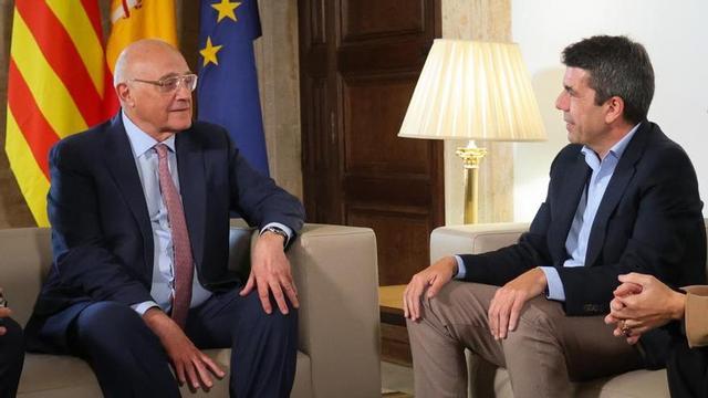 Josep Oliu y Carlos Mazón, hoy en València
