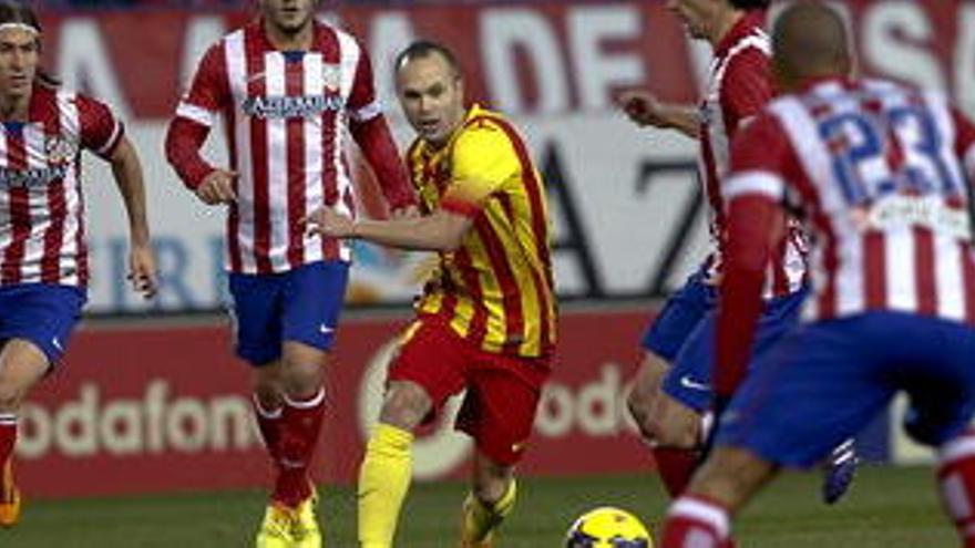 Iniesta, al partit del Calderón