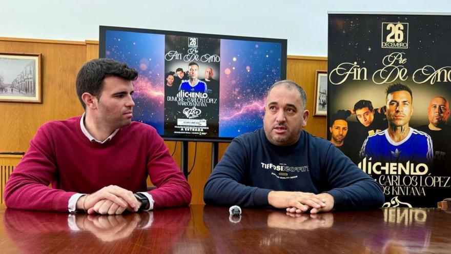 Gonzalo Louzao y Jorge Silva, ayer, presentando el evento.